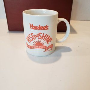 Vintage Hardee’s Rise and Shine Made From Scratch Biscuits Mug Coffee Cup 1993